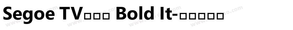 Segoe TV兰亭黑 Bold It字体转换
